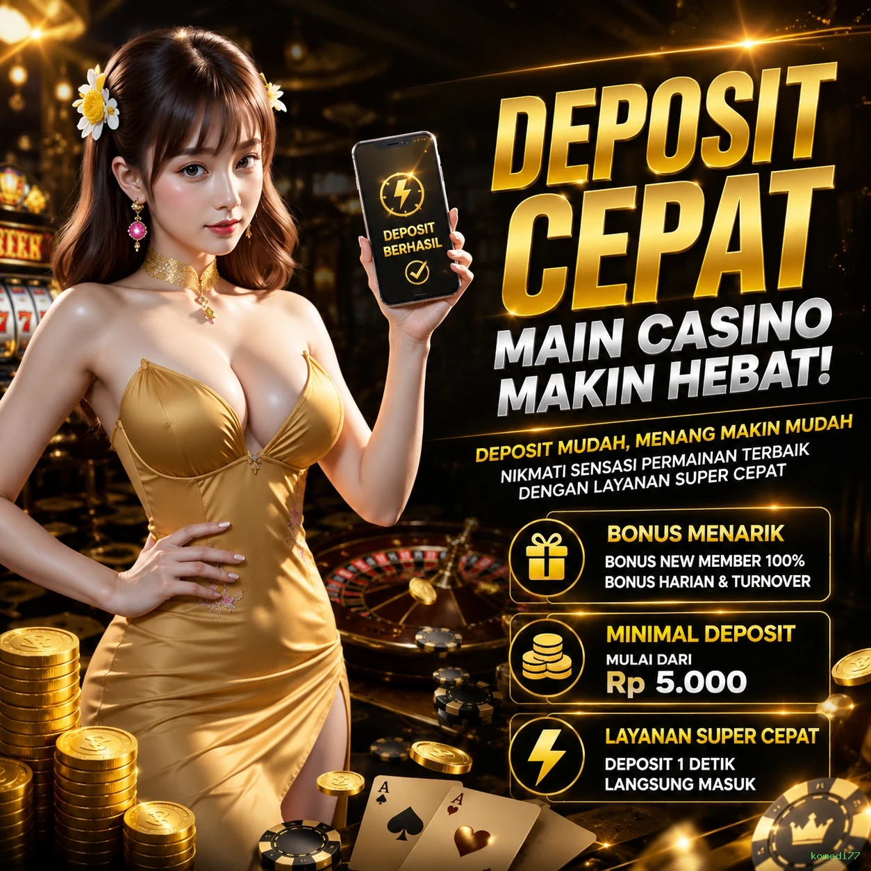 komedi77 Tutorial Pemain