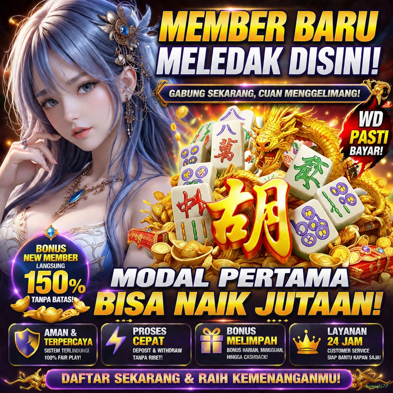 Cara Mendaftar dan Verifikasi Akun di komedi77
